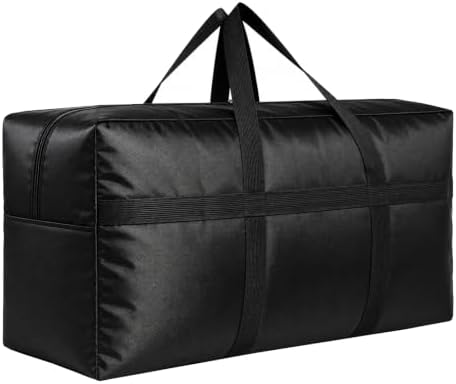 DoYiKe Extra Large Storage Duffle Bag with Zippers and Handles, Big Foldable Duffle Bag for Travel