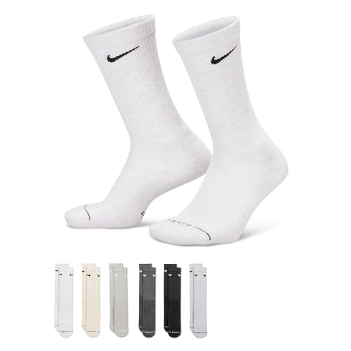Image of Nike Unisex Adult Everyday Elevated Crew Socks (6-Pack) | Mens and Womens
