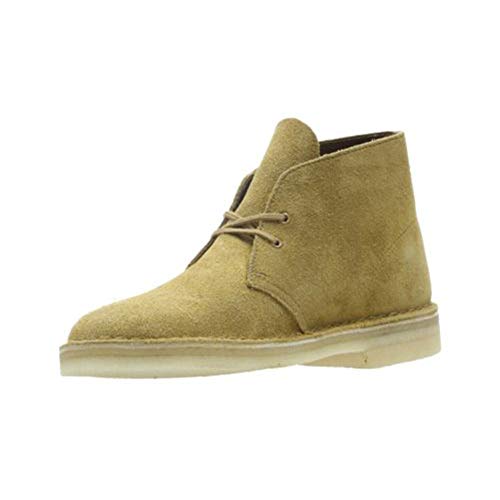 Image of Clarks mens Desert Chukka Boot, Oak Suede, 12 US