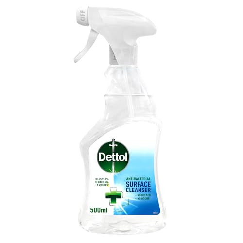 Dettol Multi-Surface Cleaner, Trigger Spray, Cleans & Removes Dirt, Kills 99.9% of Bacteria & Viruses, 500Ml