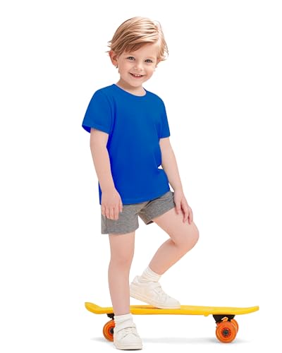 3 Pack Baby Boys Short Sleeve Cotton T-Shirts Toddler Boy Clothes Tee Size 18M-5T4