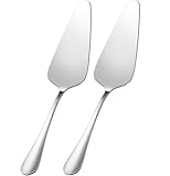 Heyumybit 2 Piezas Servidor de Tartas,Pala Pastel de Acero Inoxidable,Pastel Palas Tartas Espátula Triangular Multifuncional con Borde Fino,Serrado Apto para Cocinas,Restaurantes,Fiestas