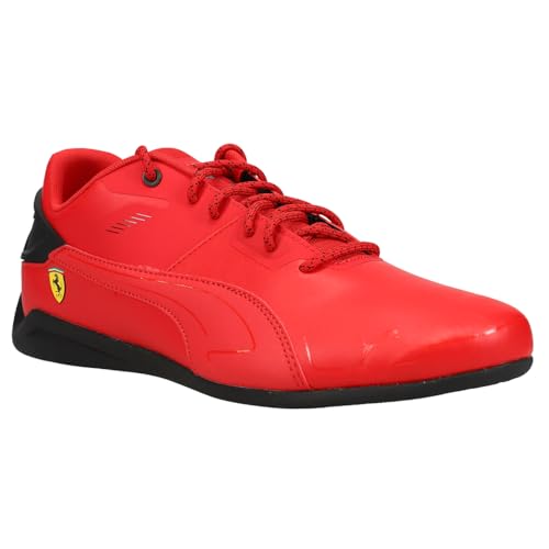 PUMA Mens Ferrari Drift Cat Decima Sneaker, Rosso Corsa-PUMA Mens Black, 42