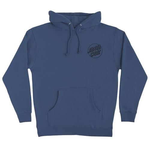 SANTA CRUZ Opus Dot P/O Hooded Heavyweight Sweatshirt Storm Blue w/Black Sm Mens2