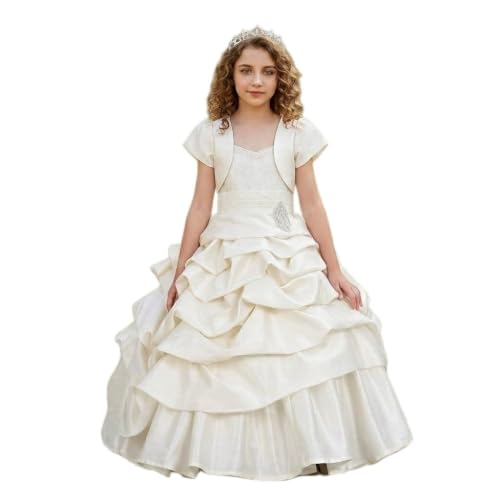 Image of Ripening Baby Girls V-Nack Satin Fit and Flare Trendy & Stylish Designs Kids Long Maxi Dress