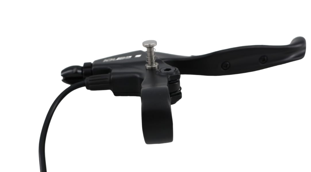 Levier de frein avec bouton de verrouillage pour vélo électrique, scooter électrique, tricycle, contrôle de sécurité avec design ergonomique, fil étanche à 3 broches (1 paire)