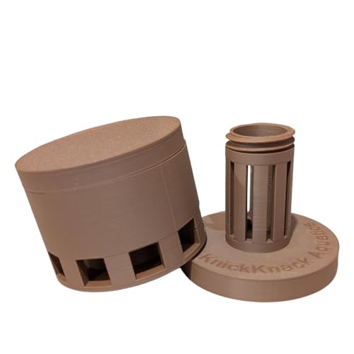 KnickKnack Aquatics Snail Trap - Reusable, Easy to use - Designed & Manufactured in USA - Fish & Shrimp Safe (Brown)