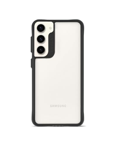 Image of DailyObjects Case for Samsung Galaxy S23, Drop Protection Polycarbonate Black Hybrid Slim Shockproof Back Cover