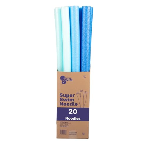 In The Swim 20-Pack, 3-Inch Diameter Jumbo Pool Noodles – Soft La...
