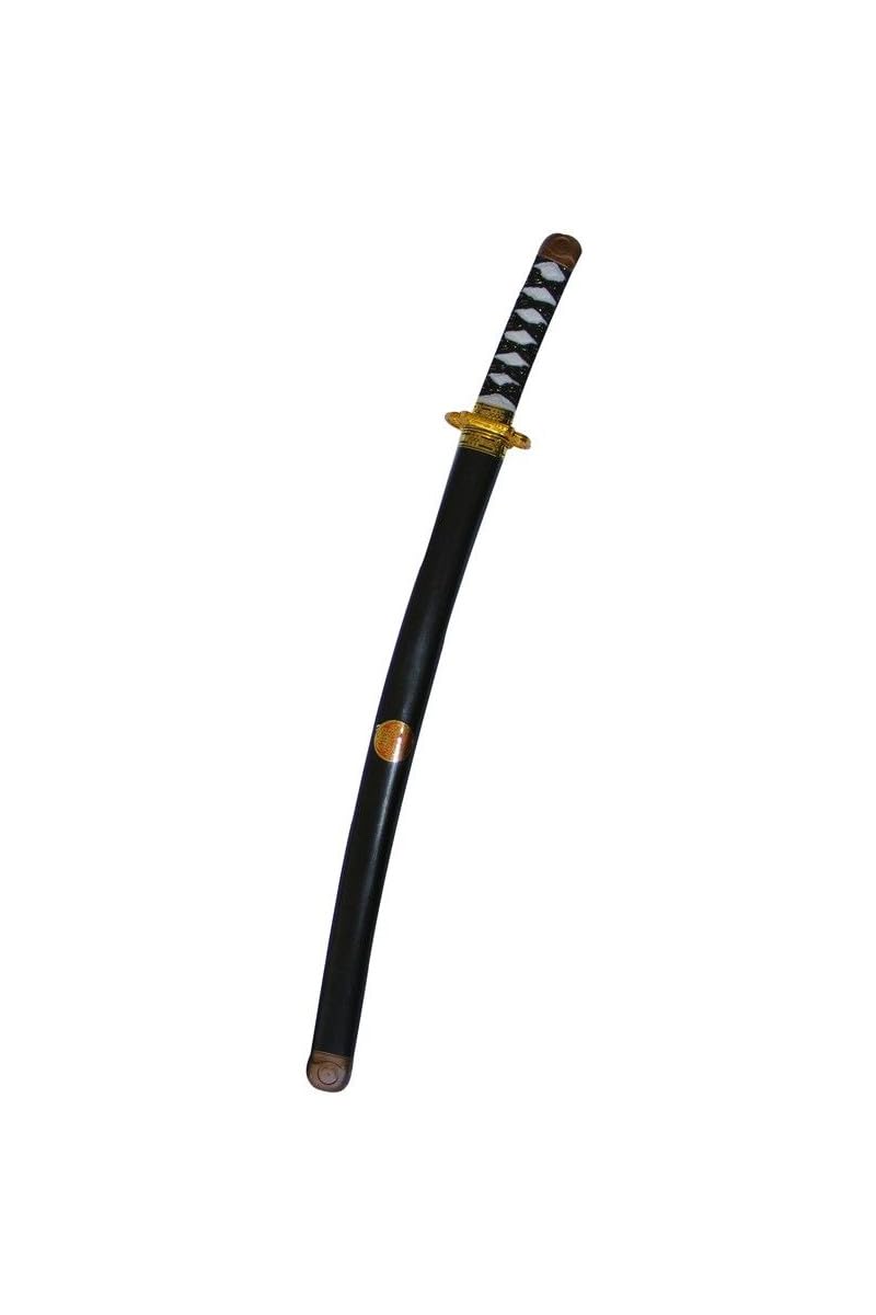 Sabre de ninja DISBACANAL pour adulte 65cm avec étui noir Jouet militaire police