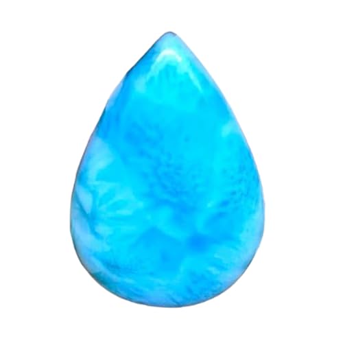 Cabochon Larimar poire pour fabriquer un collier d'été fait main