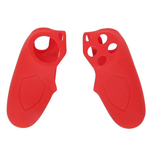 Redxiao Housse en Silicone pour Manette de Jeu Housse de Protection en Plastique de Silicone pour PS4 PS4 Slim(Red) Cover