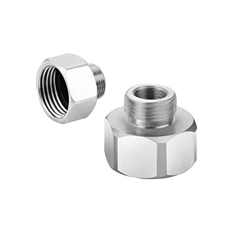 VFAUOSIT Brass Pipe Fitting, Water Hose Adapter, 3/8 inch Male x 1/2 inch Female water pipe adapter 3/8 to 1/2 pipe adapter Reducer Adapter 2 Pieces Cover