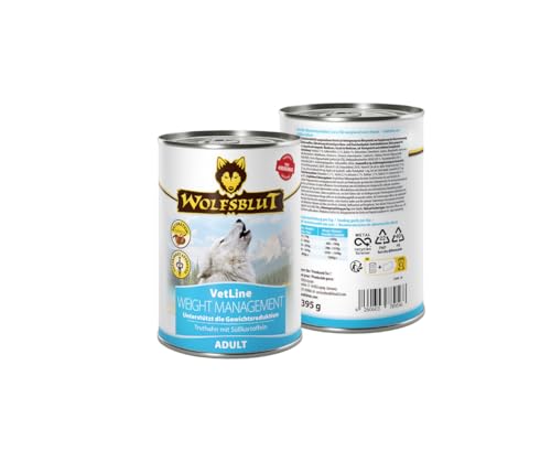 Wolfsblut Vetline Hundefutter - Weight Management, 24x395g - Sparbundel, Sparpaket - inklusive Warnicks Tierfutterservice Hundesnack Goodie