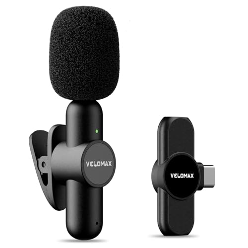 VELOMAX Wireless Microphone with Noise Reduction, Wireless Microp...