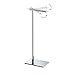 Gatco 1431C Modern Rectangle Base Freestanding Toilet Paper Holder, 21.25