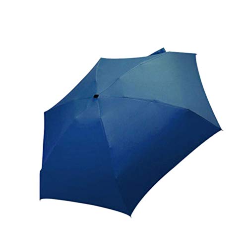 Preisvergleich Produktbild CKY Flat Lightweight Umbrella Sonnenschirm Faltbarer Sonnenschirm Sombrilla Parapluie Sonnenschirm, Marineblau