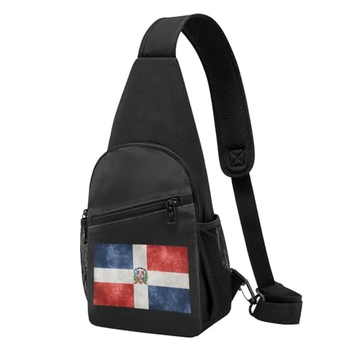 Flag of the Dominican Republic，Fashion One-Shoulder Bag，Anti-Theft Crossbody Shoulder Chest Bag