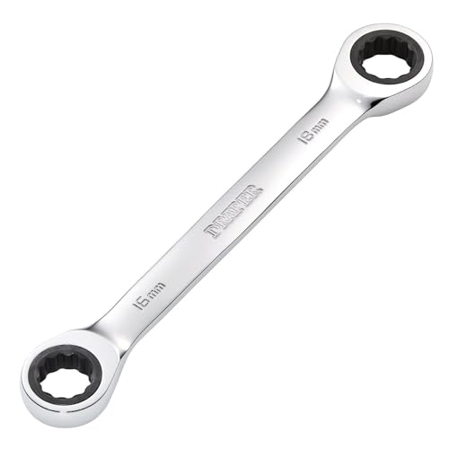 Draper 27739 HI-TORQ Metric Double Ratchet Ring Spanner, 16 x 18mm