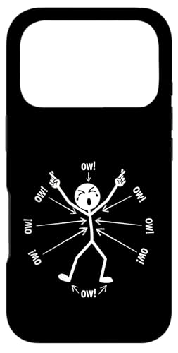 Ow Ow Ow Ow Stickman Figure Humorous Chronic Pain Awareness �X�}�z�P�[�X iPhone 17 Pro �p