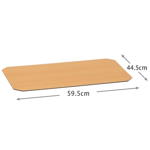 Doshisha MS6045-NB Luminous Parts for Pole Diameter 1.0 inches (25 mm), Reversible Wood Sheet for Width 24.0 x Depth 18.1 inches (61 x 46 cm), Natural x Dark Brown
