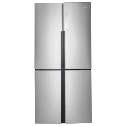 Haier 16.0 Cu. Ft. 4 Door Bottom Freezer Refrigerator Stainless Steel