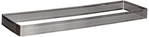 LACOR 68598 Cercle rectangulaire perforé Acier Inoxydable Gris 28 cm