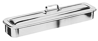 Grafco Instrument Catheter Tray with Strap Handle, Stainless Steel, 17 x 4 x 2-1/8", 3257