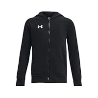Under Armour Boy's UA Rival Fleece FZ Hoodie Shirt Black