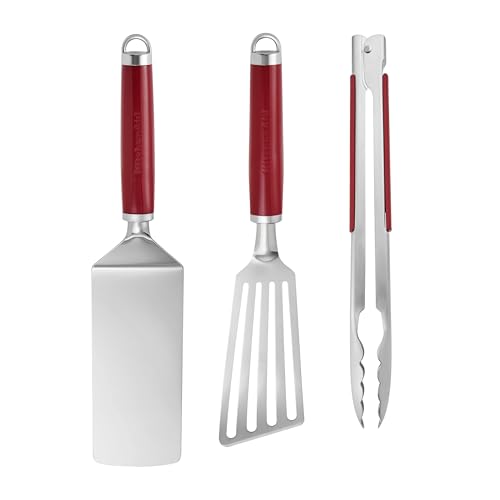 KitchenAid 3er-Set zum Grillen für den Innenbereich - Empire Rot