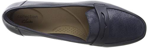 Image of Clarks Womens 26153195 Burgundy Loafer