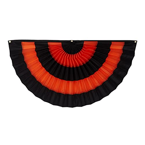Halloween Nylon Pleated Fan - 2' x 4' Fully Sewn