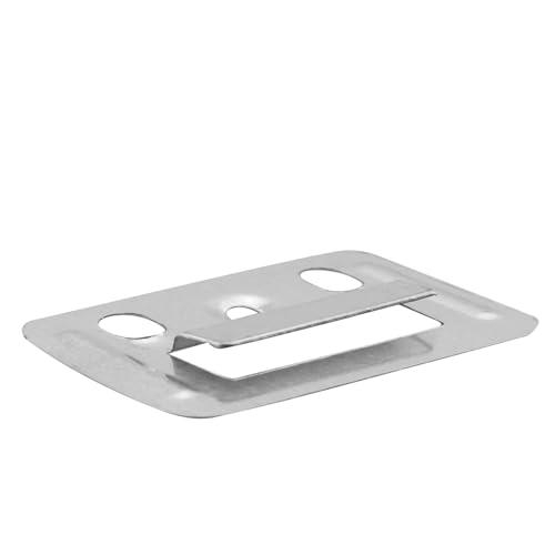 Image of 50PCS PVC Buckle Stainless Steel Wall Mounting Clips Clip Fixing Plate Wall Buckle Interlocking Hanging Bracket Couch Clips Wall Panel Fixings Furniture Fixings Hanger Wall Panel Clips