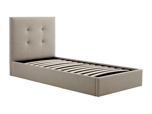 Vente unique   Cama con canapé abatible 1 Plaza Calinida   poliéster   Topo