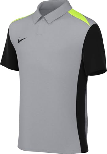 NIKE FD7604-013 Y NK DF ACDPR24 SS Polo K Sweatshirt Unisex Wolf Grey/Black/Volt/Black Tamaño S
