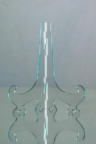 Image of Ferauax Acrylic 6 Inch (pack of 3 )Transparent Display Easel stand, Display stand, Plate Holder , Photo Holder for Home, Office, and Retail Use