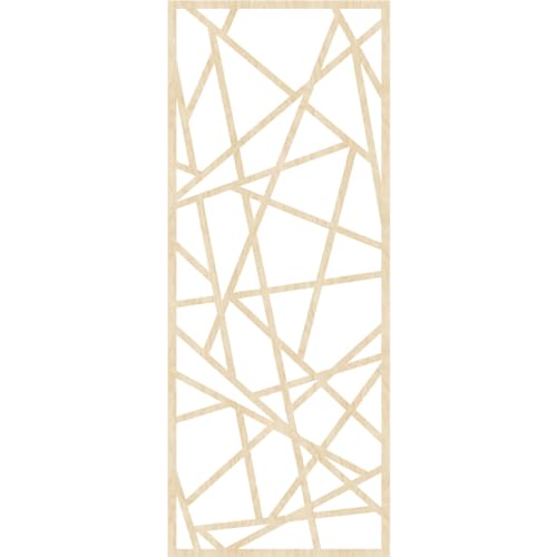 Image of 21 3 /8 inchW x 54 3 /8 inchH x 3 /8 inchT Conway Decorative Fretwork Wood Wall Panels, Birch