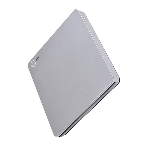 HOLIDYOYO 1Set USB External CD Burner with Type Interface Suction Type Design for Easy Use Compatible with Windows Portable Profile for Home Office Plays and Burns CD DVD Vcd