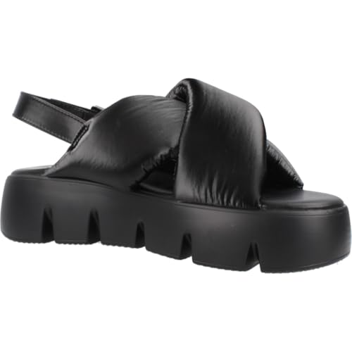 Sandales Backtrack Noires à Brides Ajustables et Semelle Moelleuse