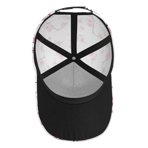 Gorra de béisbol unisex con estampado de flores miniatura 7