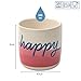 moses. Taza de café Happy de cerámica moderna sin asa Imagen de moses. Taza de café Happy de cerámica moderna sin asa