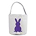 IMJONO Sac Cadeau De Toile De Cadeau De Lapin Imprimé De Lapin De Panier De Oeuf De Pâques De Vacances Portent Le Sac De Sucrerie D'oeufs