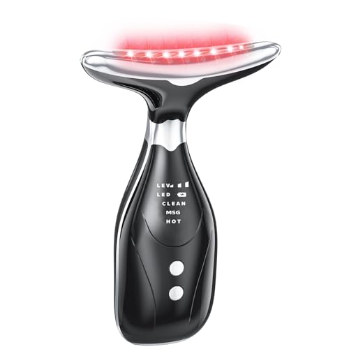 7-in-1 Facial Sculptor Massager, Red Light Therapy for face, 7 Color Modes with Heating & Vibration,...