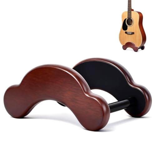 RPMTUK Acoustic Guitar Stand, Portable Adjustable Guitar Stand Floor, Clip-On Self-Standing Solid...