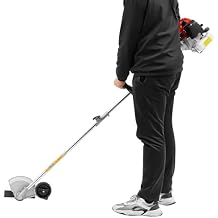 43CC Weed Wacker, 8500r/Min Weed Eater with 2 Blade Heads, Gasoline Power Brush Cutter, Lawn Edger, Single-Cylinder Air-Cooled 2-Stroke Gasoline Engine Grass Trimmer Tools for The Garden and Yard