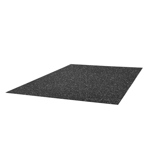 Image of VEVOR 0.4Inch 96sq.ft 24 Tiles Gym Flooring for Home Gym, Rubber Top with High Density EVA Foam, 24 x 24In Gym Floor Exercise Equipment Mats, Interlocking Gym Mats, Puzzle Workout Mats, Black & White