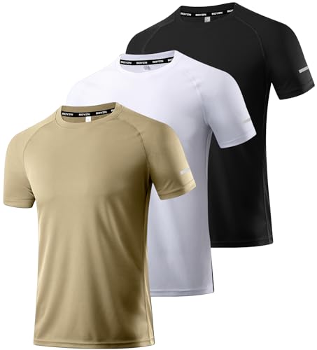 Image of Boyzn 1 or 3 Pack Men's Workout Running Shirts, Dry Fit Moisture Wicking T-Shirts, Sports Gym Athletic Short Sleeve Shirts