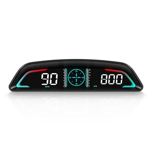 Car HUD Head Up Display, MPH and KM/H, AMROOLOO, Heads Up Display Car,...