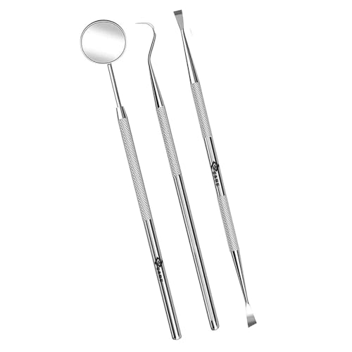 Dental Care Kit: Set of 3 Stainless Steel Cleaning Tools for Home Use