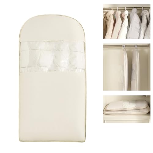 JQC ZASZHX Space Saving Hanging Garment Bag with Compression Zipper.